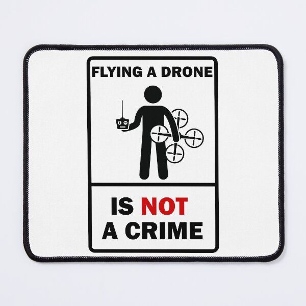 Item preview, Flying A Drone is Not A Crime (Black Image) designed and sold by Geeztown.