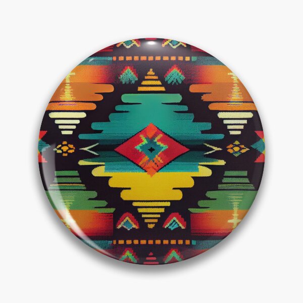 Item preview, Rainbow Southwestern Pattern Digital Painting designed and sold by CodeAndColors.