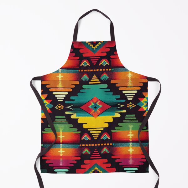 Item preview, Rainbow Southwestern Pattern Digital Painting designed and sold by CodeAndColors.