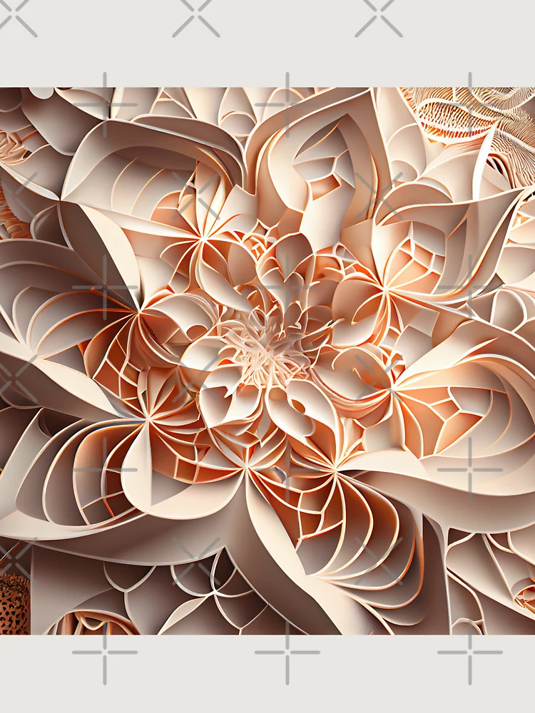 Thumbnail 6 von 6, Premium Oversized Pullover, Three Dimensional Delicate Pattern Digital Painting designt und verkauft von CodeAndColors.