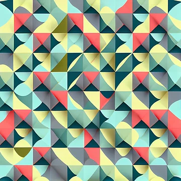 Aperçu de l'œuvre Square Soft Modern Pattern Digital Painting de CodeAndColors