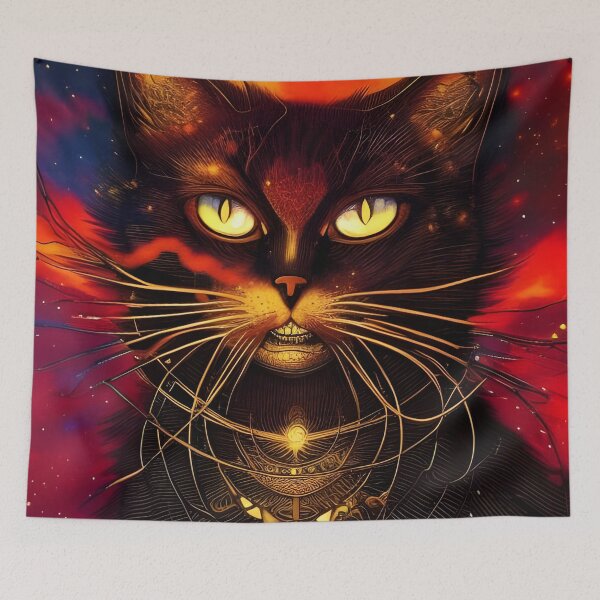 Item preview, Cosmic Mr Cat designed and sold by HelenHollywood.
