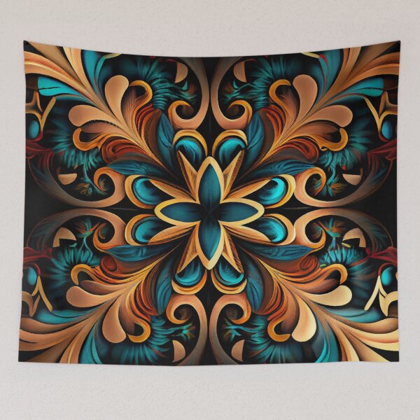 Item preview, Calming Dramatic Contemporary Extreme Latin Patter Digital Painting designed and sold by CodeAndColors.