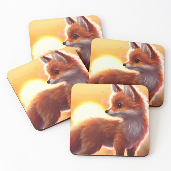Item preview, Cute Fox Cub And A Sunset designed and sold by phillipbooth.