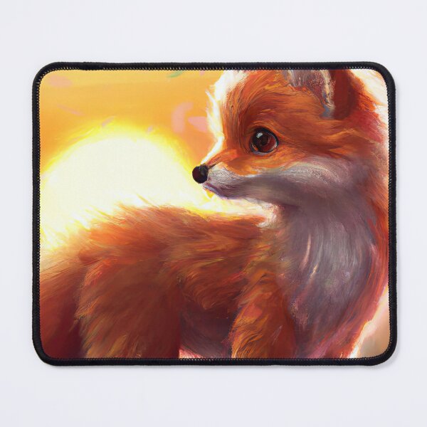 Item preview, Cute Fox Cub And A Sunset designed and sold by phillipbooth.