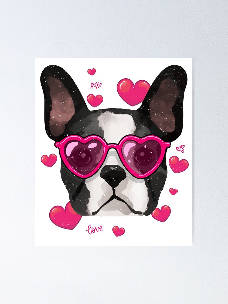 Valentines Day Boston Terrier Love Heart T-Shirt Valentines Day Boston Terrier Love Heart T-Shirt