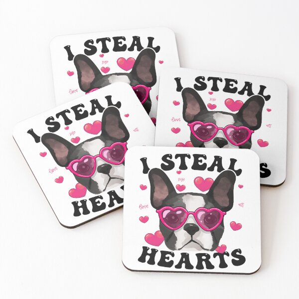 Item preview, Boston Terrier Heart Glasses Valentines Day Bostie Mom designed and sold by iliasjeff.