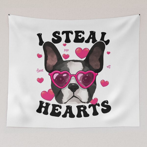 Item preview, Boston Terrier Heart Glasses Valentines Day Bostie Mom designed and sold by iliasjeff.