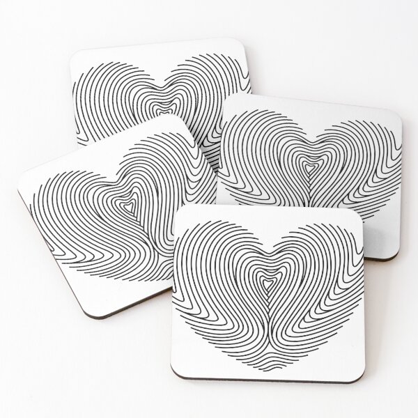 Item preview, Finger printing heart black colour  designed and sold by sheelashop.