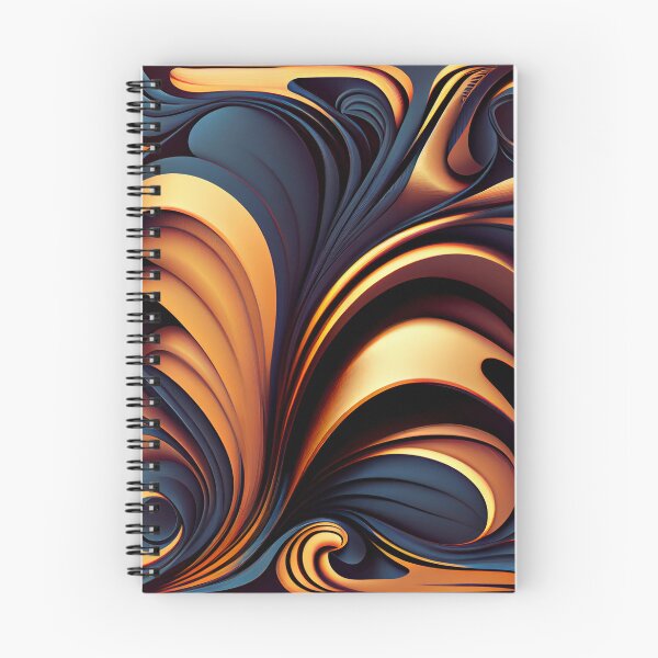 Item preview, Crafty Dynamic Fluid Art Deco Pattern Digital Painting designed and sold by CodeAndColors.