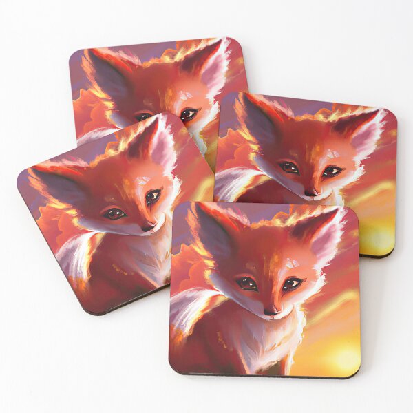 Item preview, Cute Fox Cub And A Sunset designed and sold by phillipbooth.