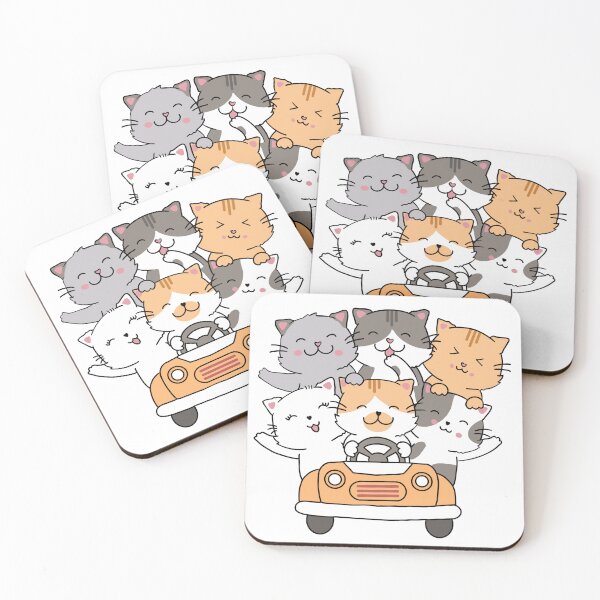 Item preview, cute cat driving designed and sold by DestinyComplex.
