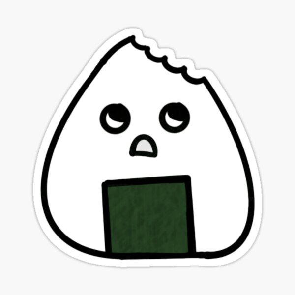 Little Onigiri (Eaten Onigiri) Sticker