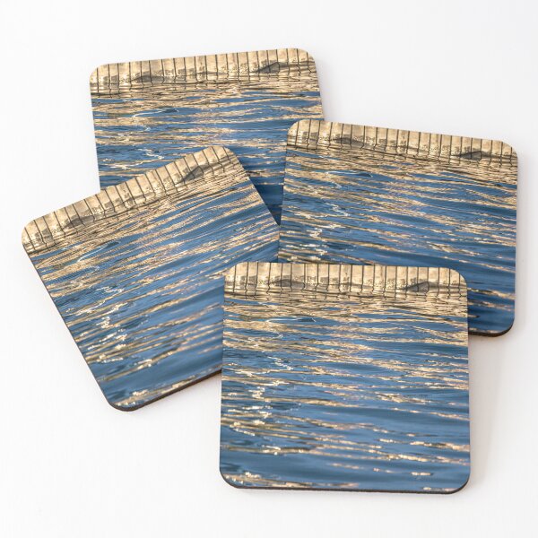 Item preview, Reflections of sunset in the waves of a river designed and sold by AlbertMi.