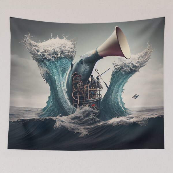 Item preview, A Tune from the Sea Digital Painting designed and sold by CodeAndColors.