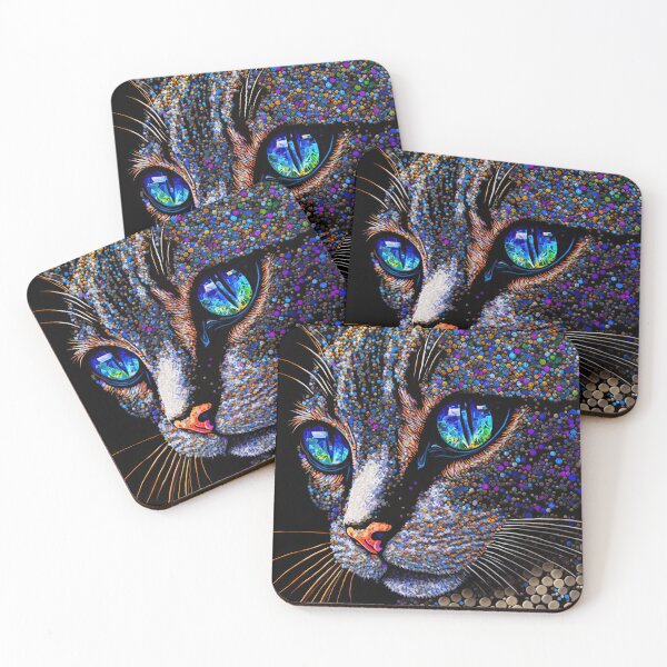 Item preview, Snowshoe Sparkle Cat 5 designed and sold by idreamaboutcats.