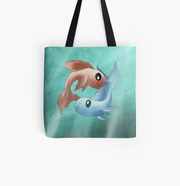 Pisces All Over Print Tote Bag