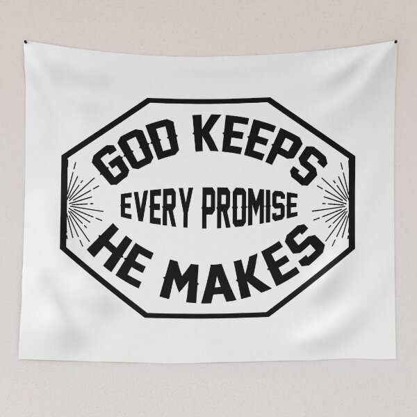 Item preview, T shirt and sticker - God Keeps Every promise he makes! designed and sold by Billium Halder.