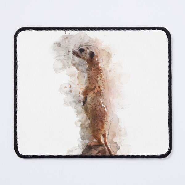 Item preview, standing meerkat_watercolor designed and sold by shokA Design.