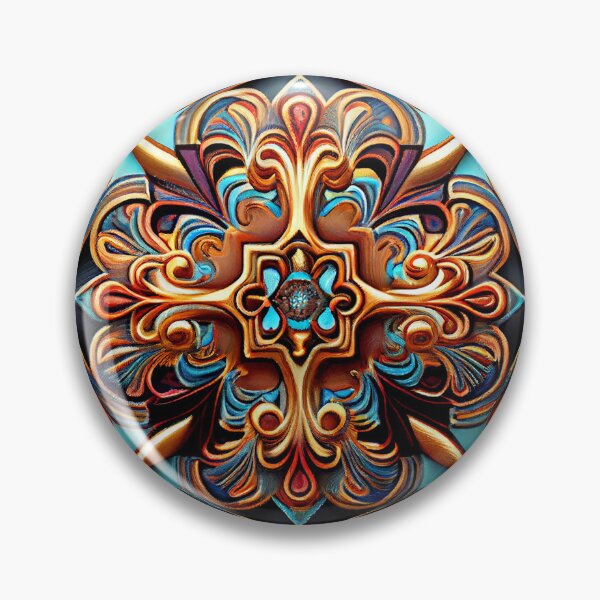 Artikelvorschau, Vivid Three Dimensional Divine Delicate New Mediterranean Pattern Digital Painting entworfen und verkauft von CodeAndColors.