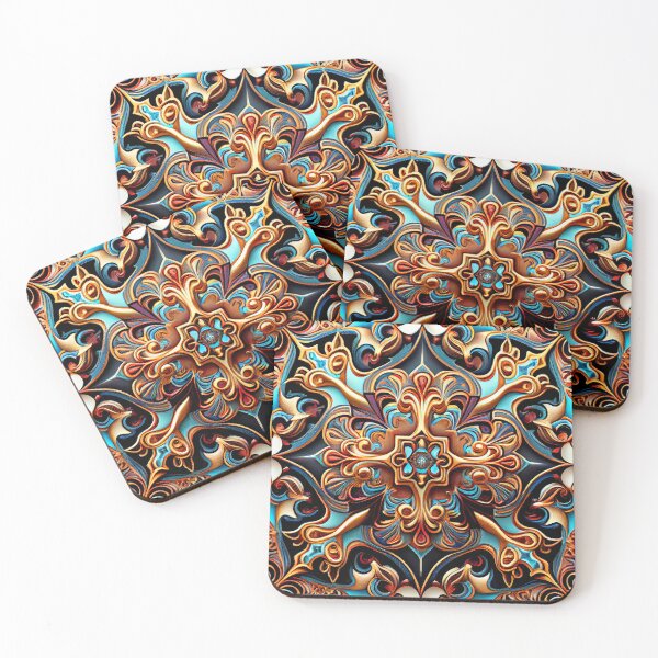 Item preview, Vivid Three Dimensional Divine Delicate New Mediterranean Pattern Digital Painting designed and sold by CodeAndColors.