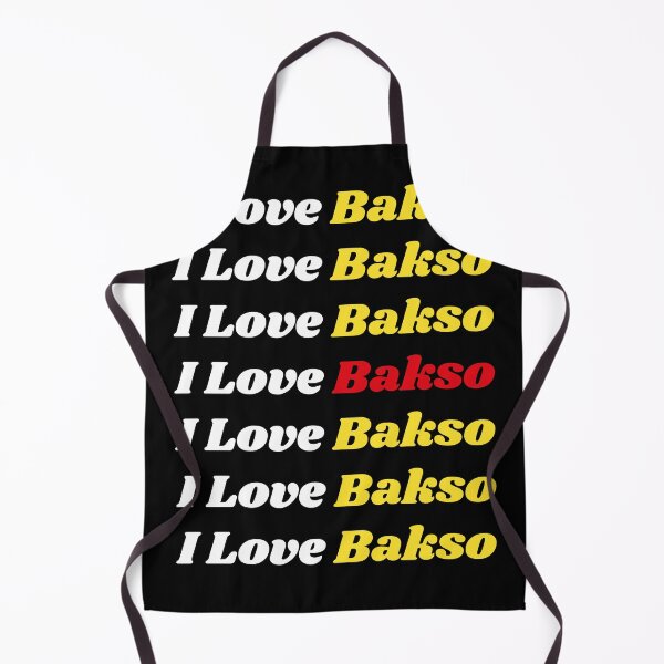 Item preview, 'I Love Bakso' Indonesian Traditional Food - Delicious Text Based Design designed and sold by Ridiculam Toga.