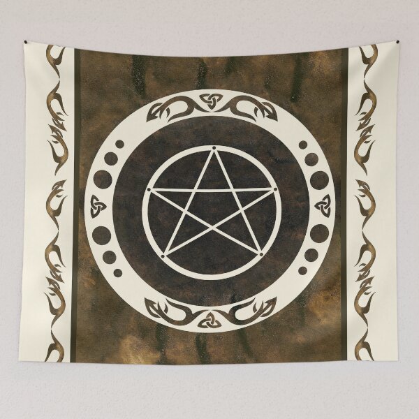 Item preview, Pentagram with trinity symbol.  designed and sold by Christine Krahl.