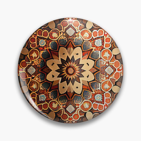Item preview, Mosaic Bohemian Pattern Digital Painting designed and sold by CodeAndColors.