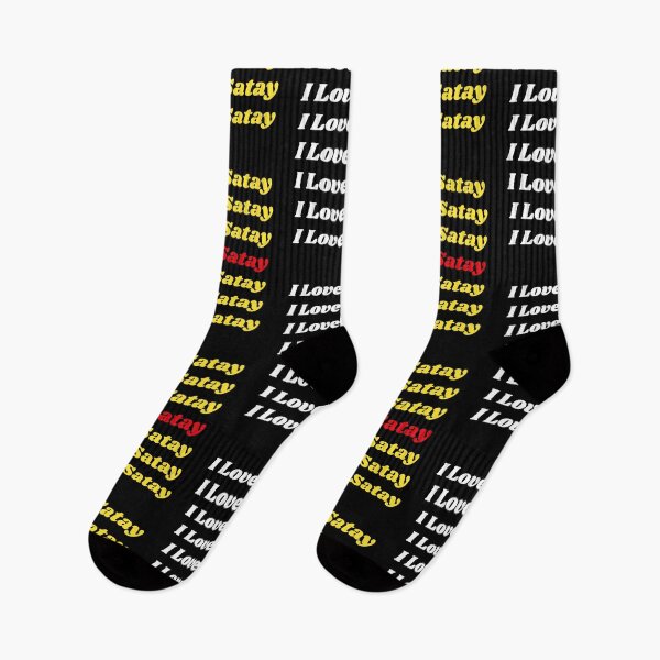 Item preview, 'I Love Satay' Indonesian Traditional Food - Delicious Text Based Design designed and sold by Ridiculam Toga.