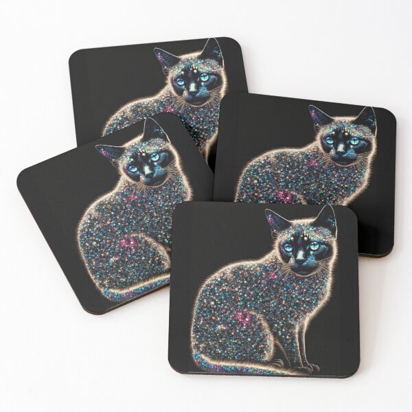 Item preview, Snowshoe Sparkle Cat 7 designed and sold by idreamaboutcats.