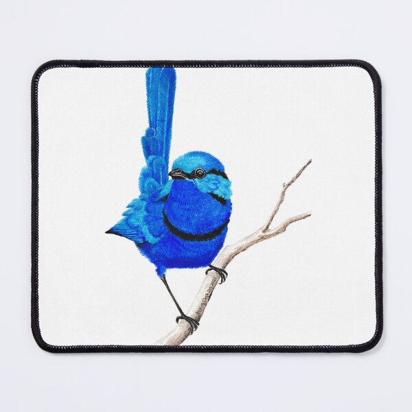 Item preview, Supurb Blue Fairy Wren by Ros designed and sold by RoslynClark.