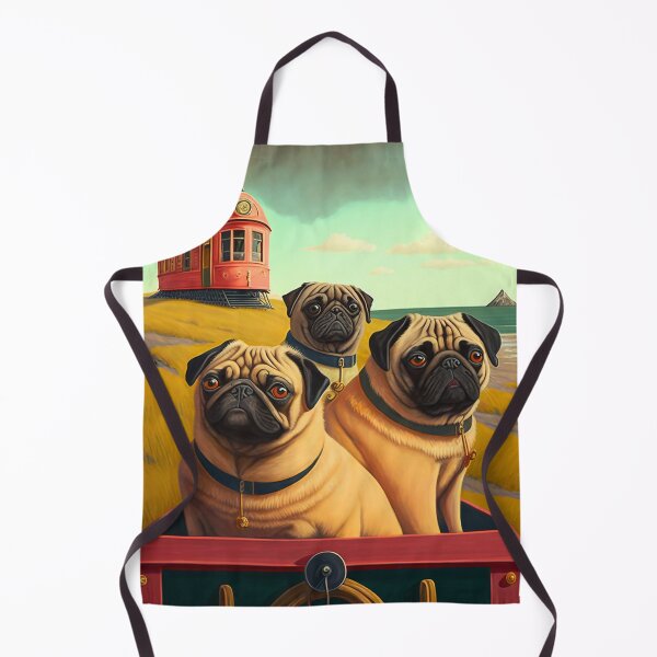 Artikelvorschau, Three pugs on a journey #1 entworfen und verkauft von Artistic Pandas.
