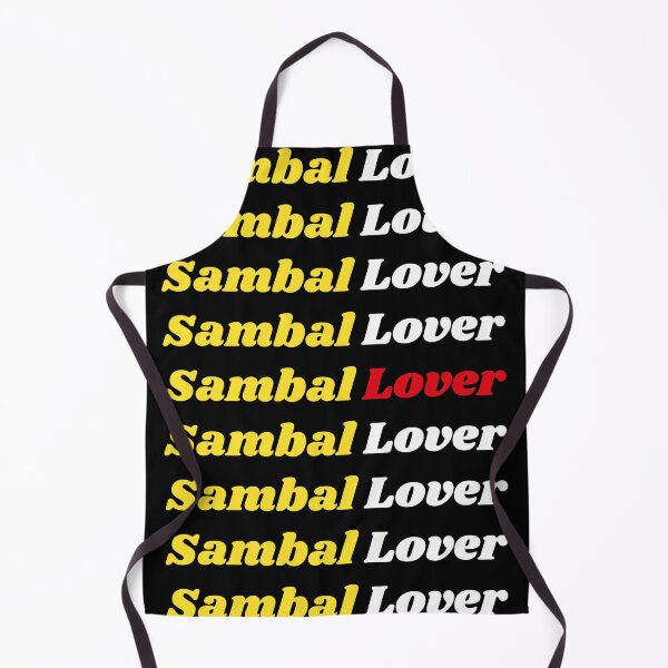 Item preview, 'Sambal Lover' Indonesian Traditional Food - Delicious Text Based Design designed and sold by Ridiculam Toga.