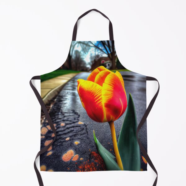 Item preview, Vibrant Tulip in the Driveway Digital Painting designed and sold by CodeAndColors.