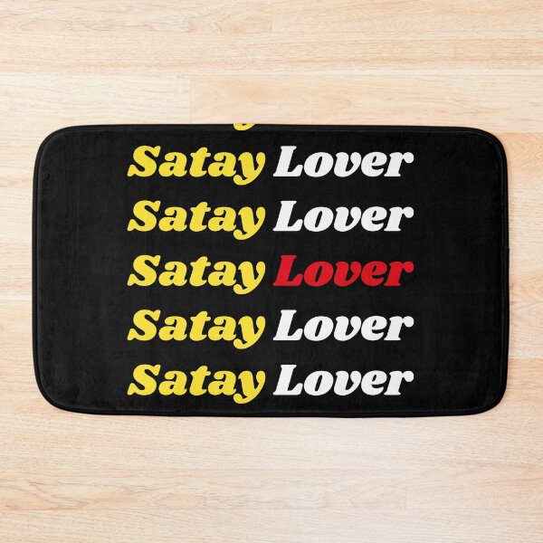 Item preview, 'Satay Lover' Indonesian Traditional Food - Delicious Text Based Design designed and sold by Ridiculam Toga.