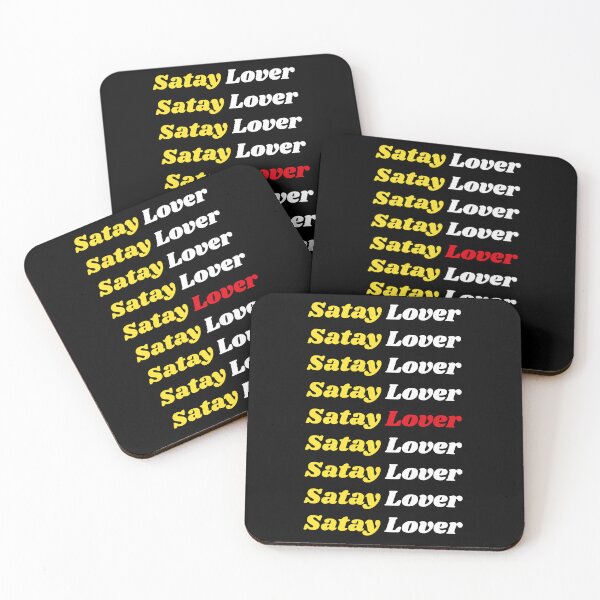 Item preview, 'Satay Lover' Indonesian Traditional Food - Delicious Text Based Design designed and sold by Ridiculam Toga.