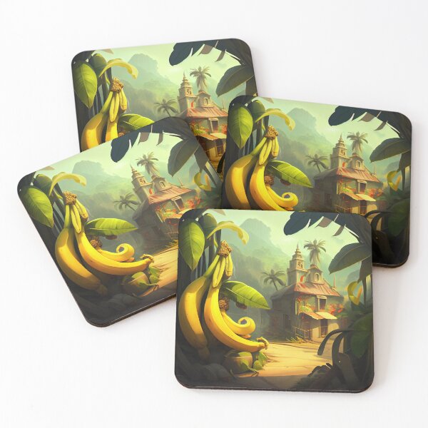 Item preview, Valley of Bananas and Fiddlesticks Digital Painting designed and sold by CodeAndColors.