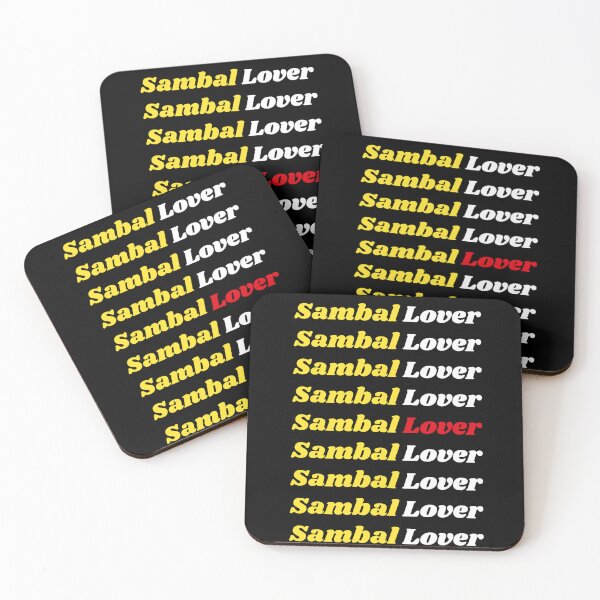 Item preview, 'Sambal Lover' Indonesian Traditional Food - Delicious Text Based Design designed and sold by Ridiculam Toga.
