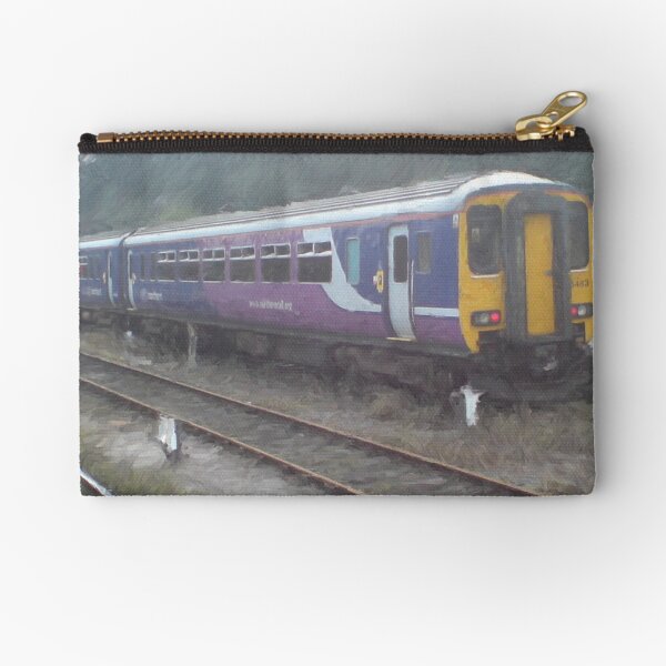 Northern Rail Passenger Train (Oil Painting Effect) Zipper Pouch