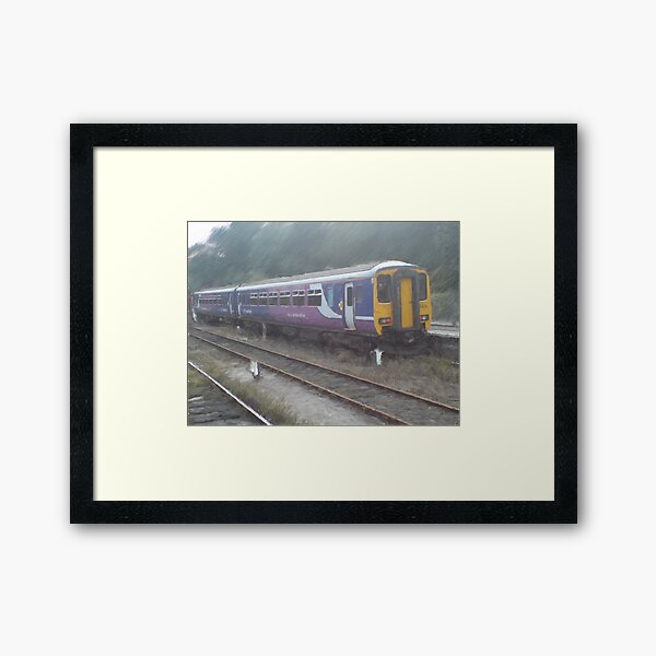 Northern Rail Passenger Train (Oil Painting Effect) Framed Art Print