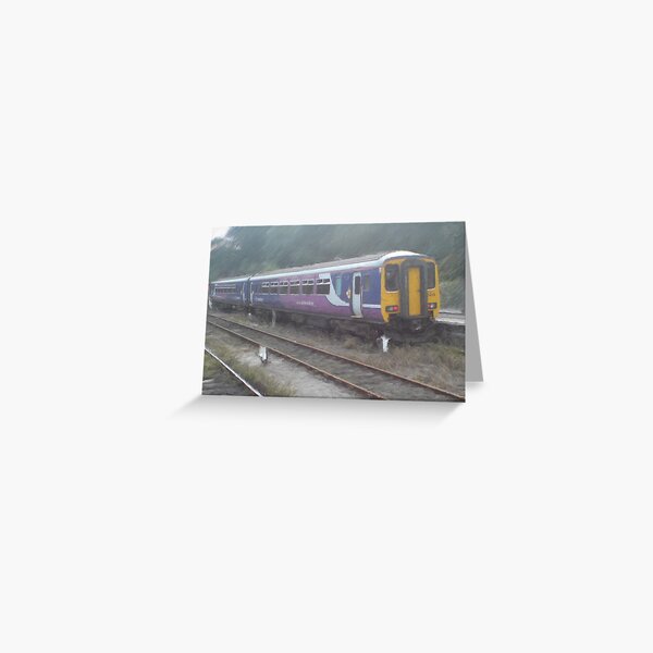 Northern Rail Passenger Train (Oil Painting Effect) Greeting Card
