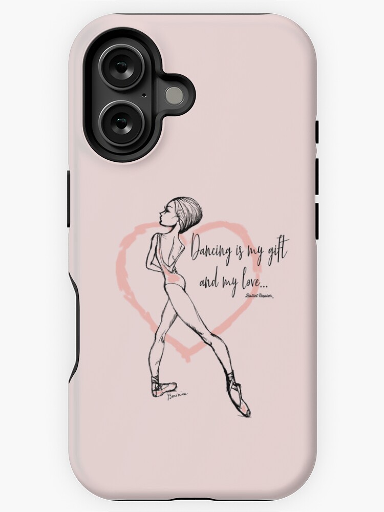 Thumbnail 1 of 4, iPhone Case, Dancing from Ballet Papier designed and sold by BereniceLaPlaca.