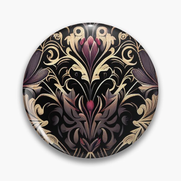 Item preview, Gothic Floral Pattern Digital Painting designed and sold by CodeAndColors.