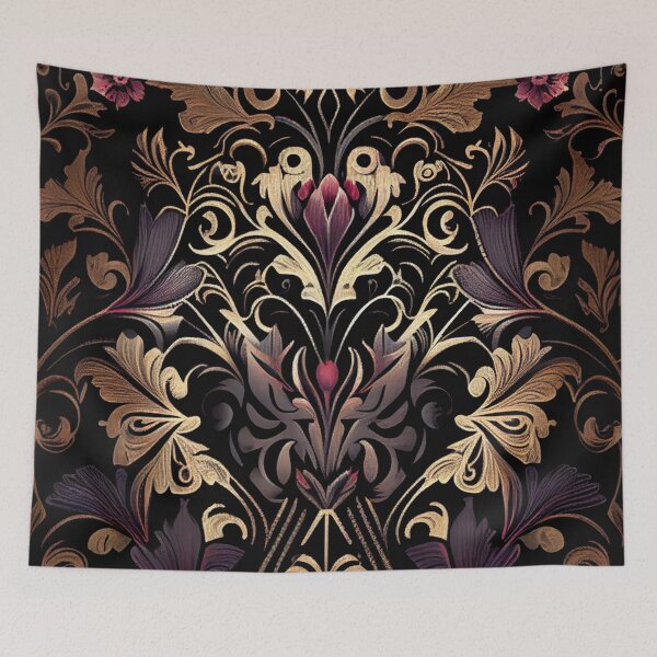 Item preview, Gothic Floral Pattern Digital Painting designed and sold by CodeAndColors.