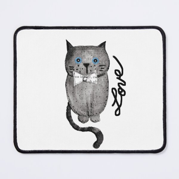 Item preview, Gray Lovely Cat designed and sold by LaGabyGaArts.
