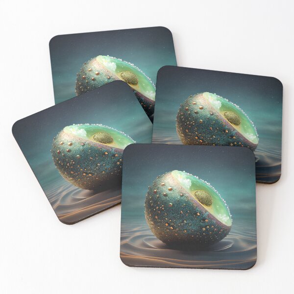 Item preview, Glittering Avocado in an Oceanic Dream Digital Painting designed and sold by CodeAndColors.