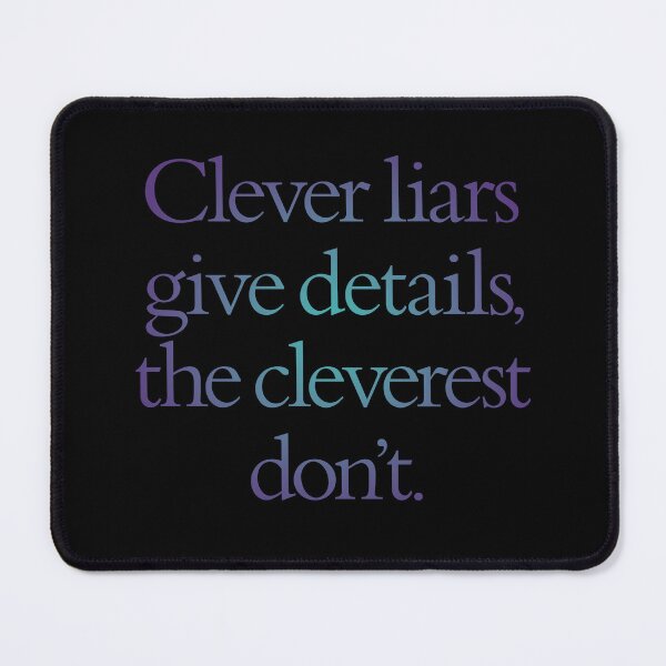 Item preview, Clever liars give details, the cleverest don't. v.1 designed and sold by x1brett.