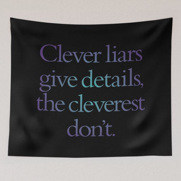 Item preview, Clever liars give details, the cleverest don't. v.1 designed and sold by x1brett.