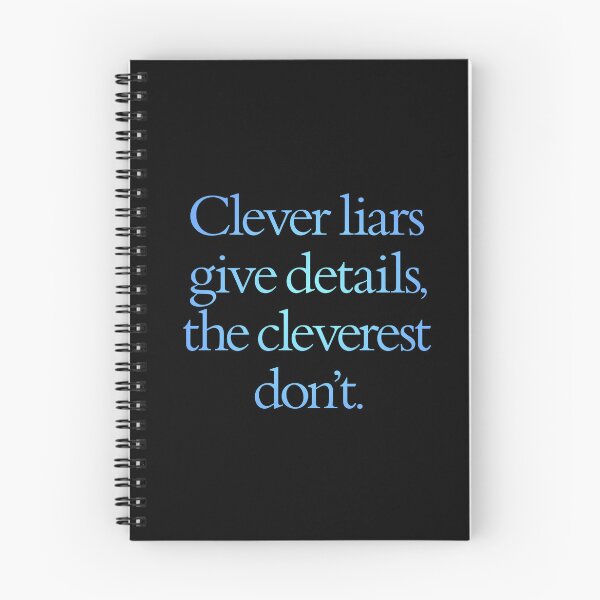 Item preview, Clever liars give details, the cleverest don't. v.2 designed and sold by x1brett.