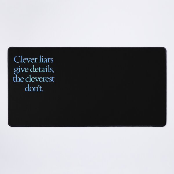 Item preview, Clever liars give details, the cleverest don't. v.2 designed and sold by x1brett.